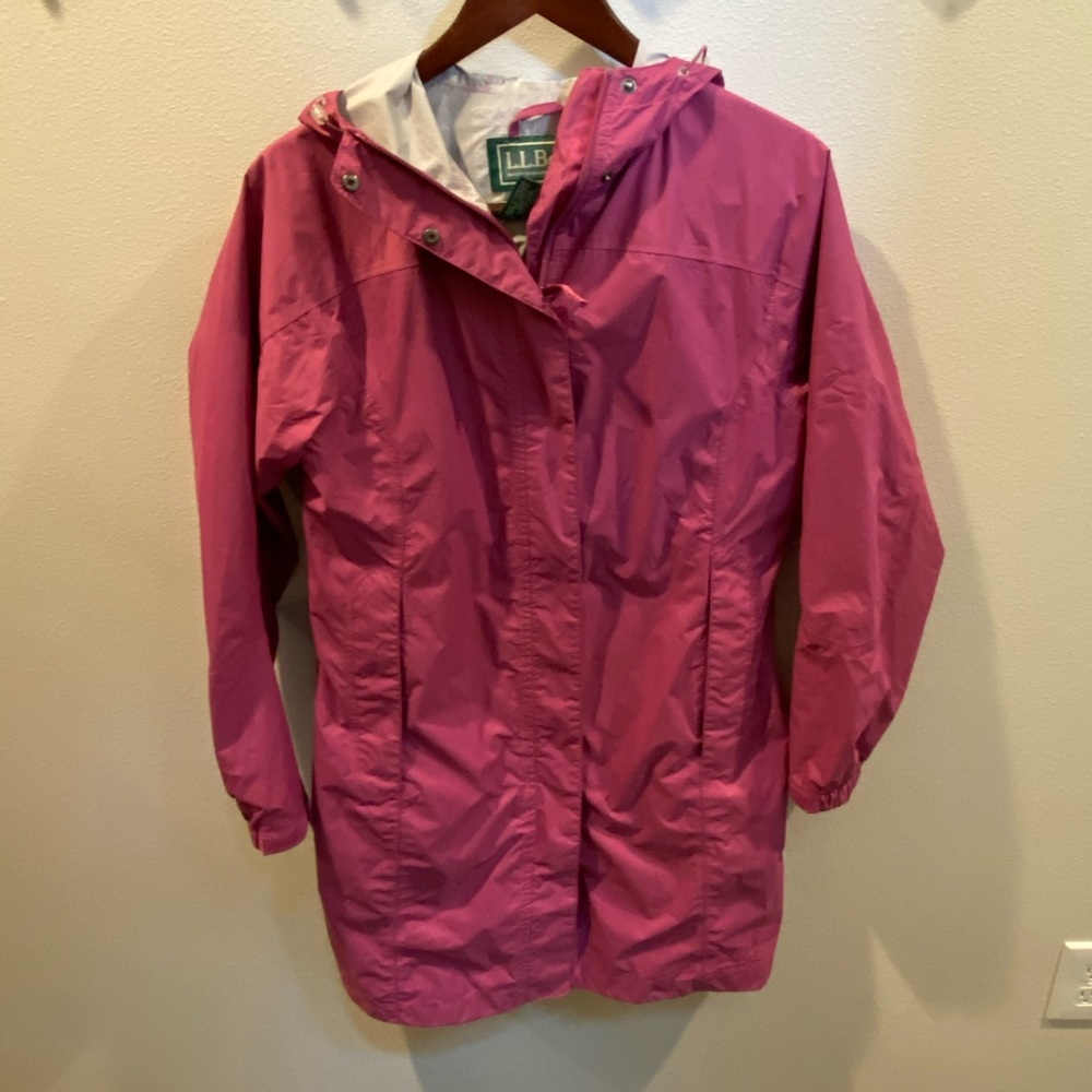L. L. Bean Trail Model Raincoat, Pink